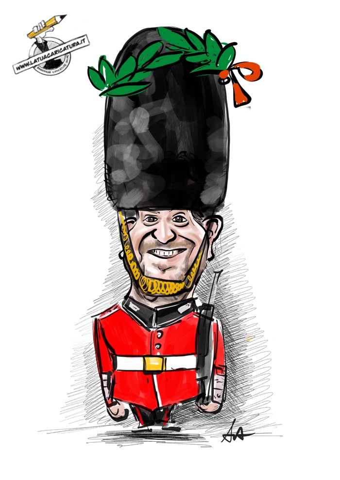Caricatura di laurea in lingue straniere - deine-karikatur.de