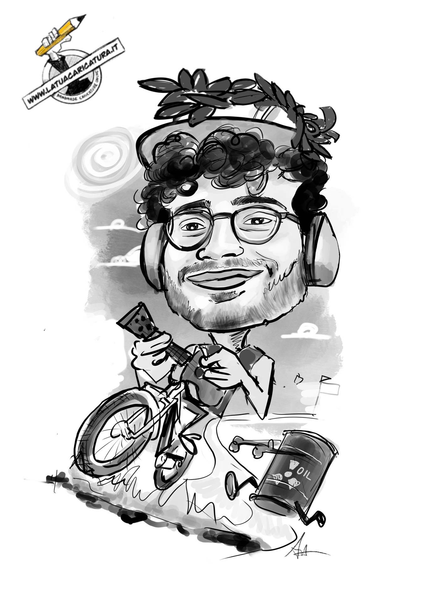 Caricatura di laurea - deine-karikatur.de
