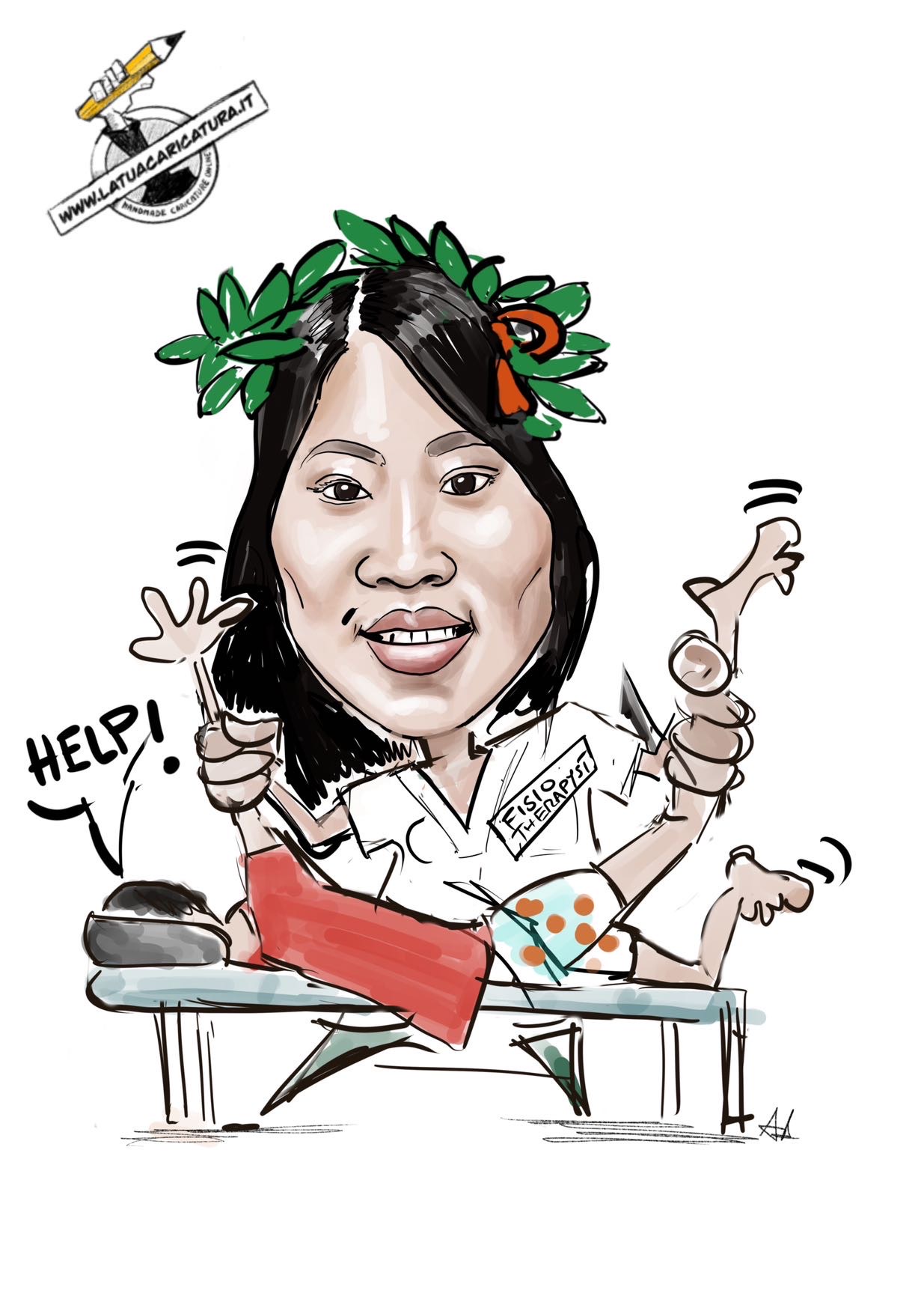 Caricatura di laurea - deine-karikatur.de