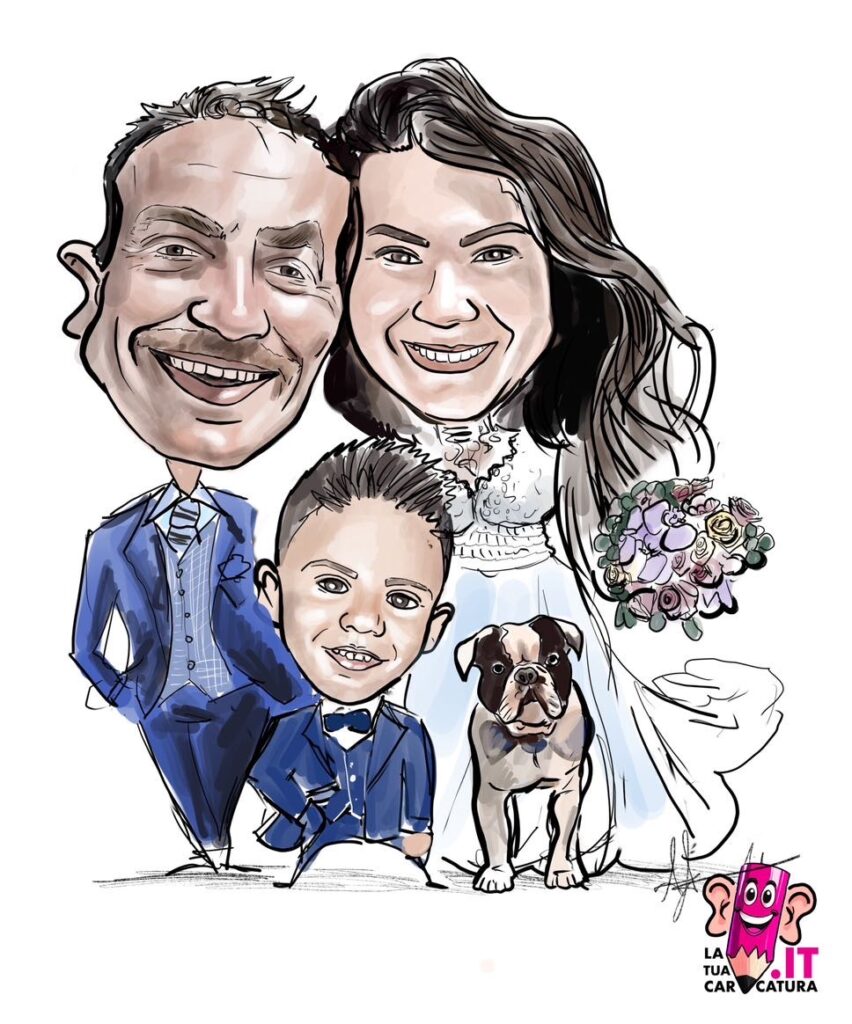 Caricature sposi online - deine-karikatur.de
