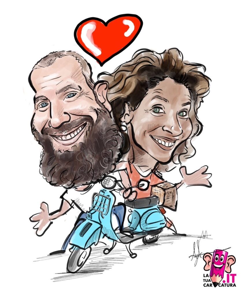 Caricatura sposi online - deine-karikatur.de