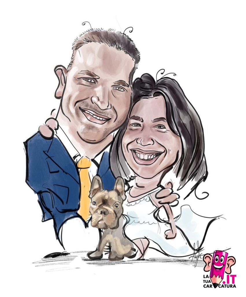 Caricatura sposi online - deine-karikatur.de