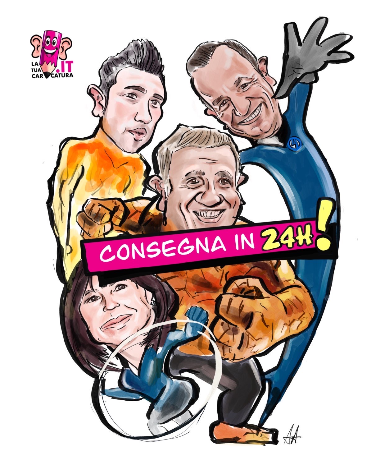 Caricature online personalizzate- deine-karikatur.de
