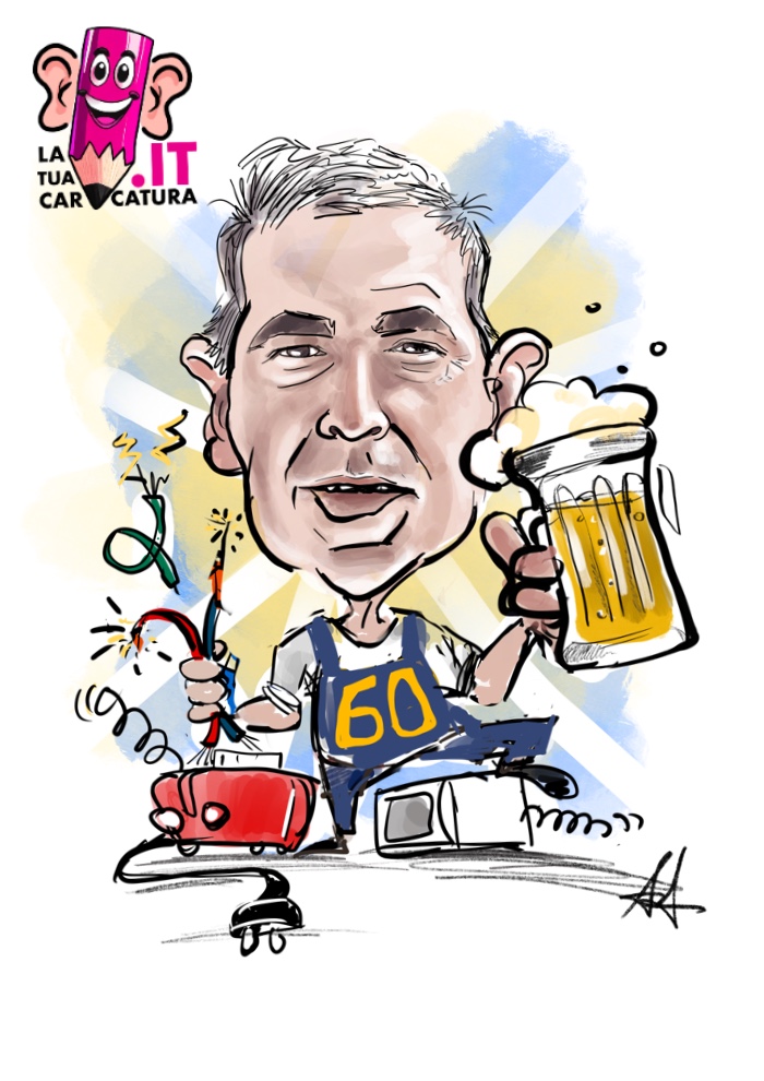 caricature online di compleanno disegnate a mano - wwwdeine-karikatur.de
